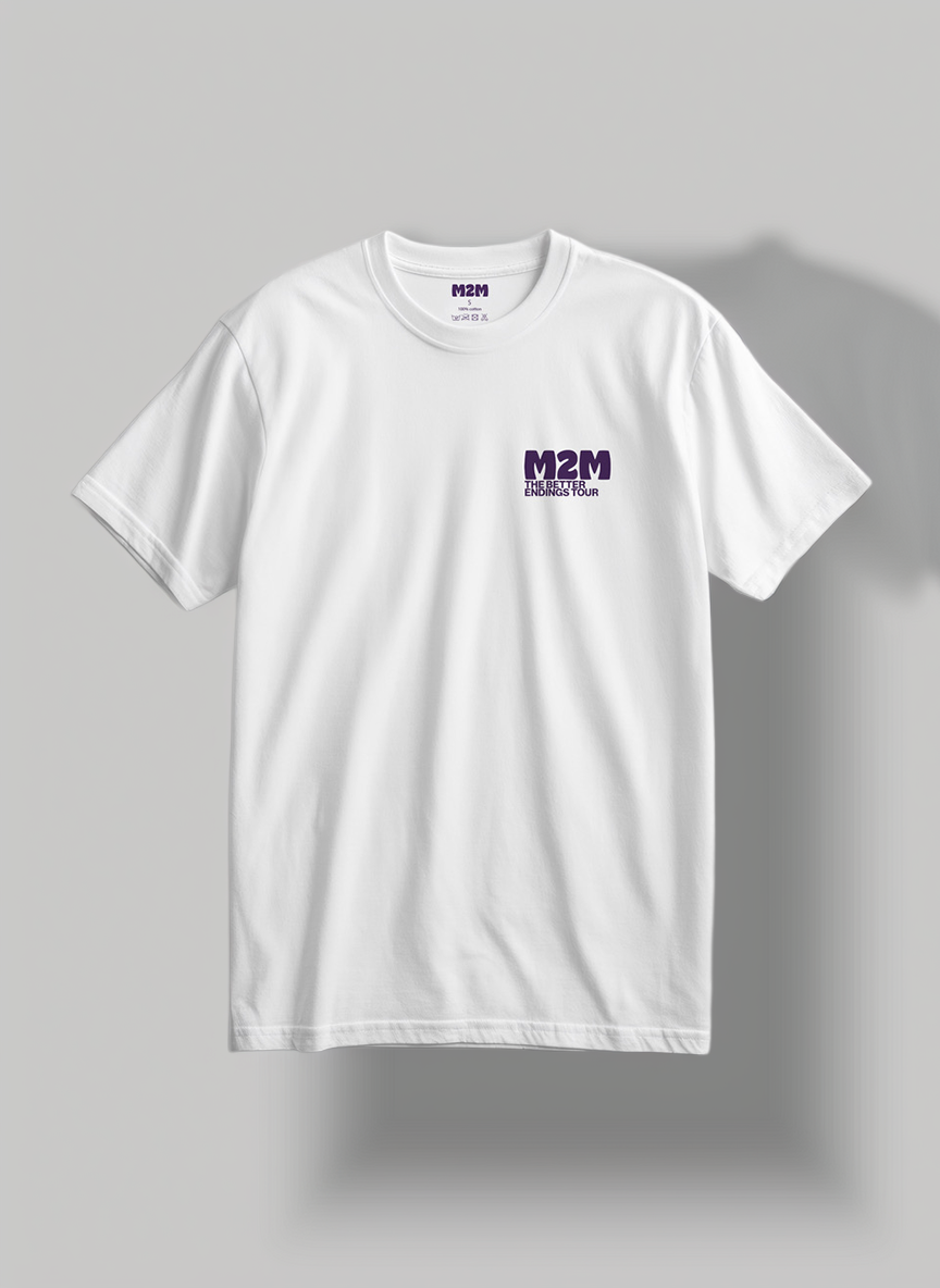 Better Endings Tour Logo T-skjorte Hvit